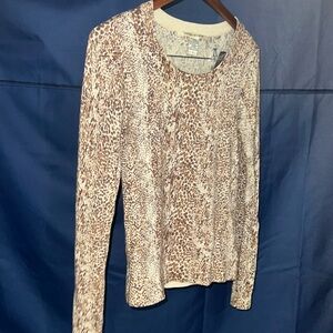 Diane Von Furstenberg animal print sweater